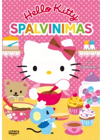 Hello Kitty. Spalvinimas su lipdukais1{IMAGE}