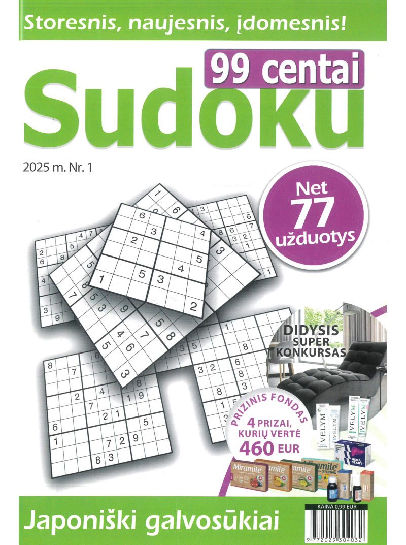 99 centai. Sudoku1{IMAGE}