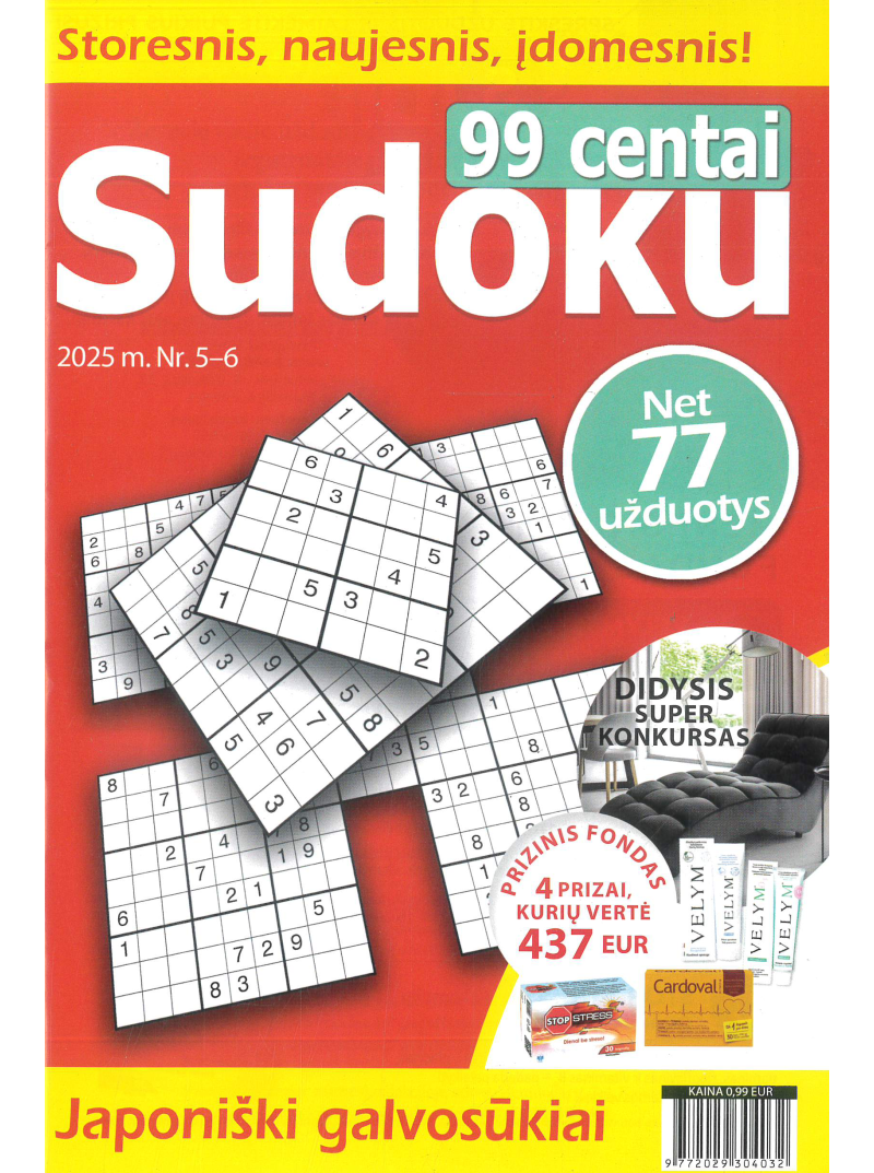 99 centai. Sudoku1{IMAGE}