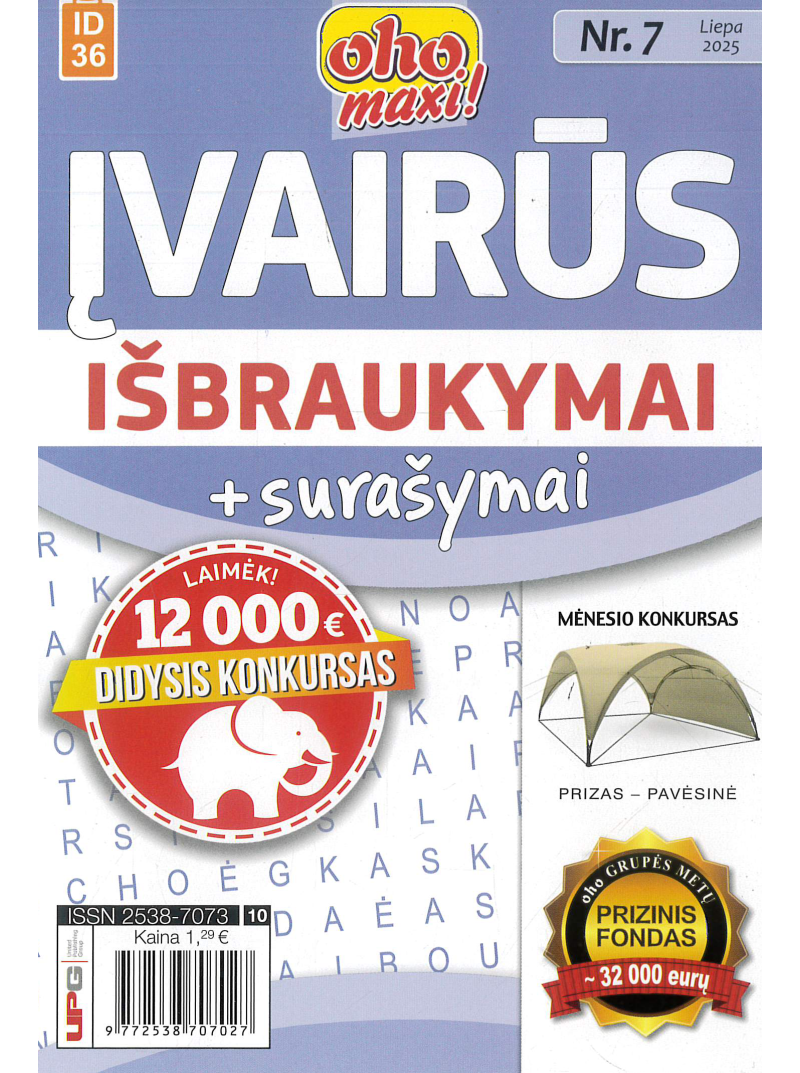 ID36 Oho maxi! Įvairūs išbraukymai+surašymai1{IMAGE}