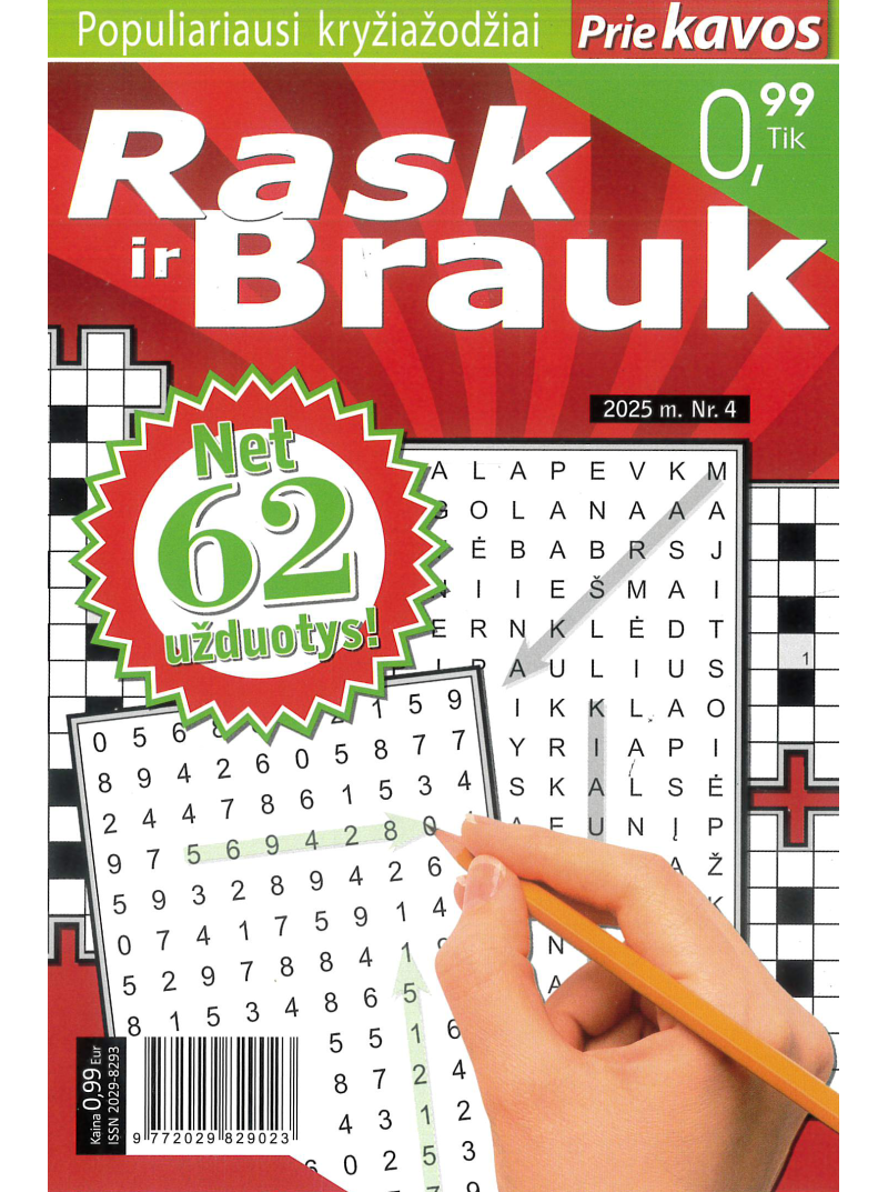 Prie kavos. Rask ir brauk. Populiariausi kryžiažodžiai1{IMAGE}