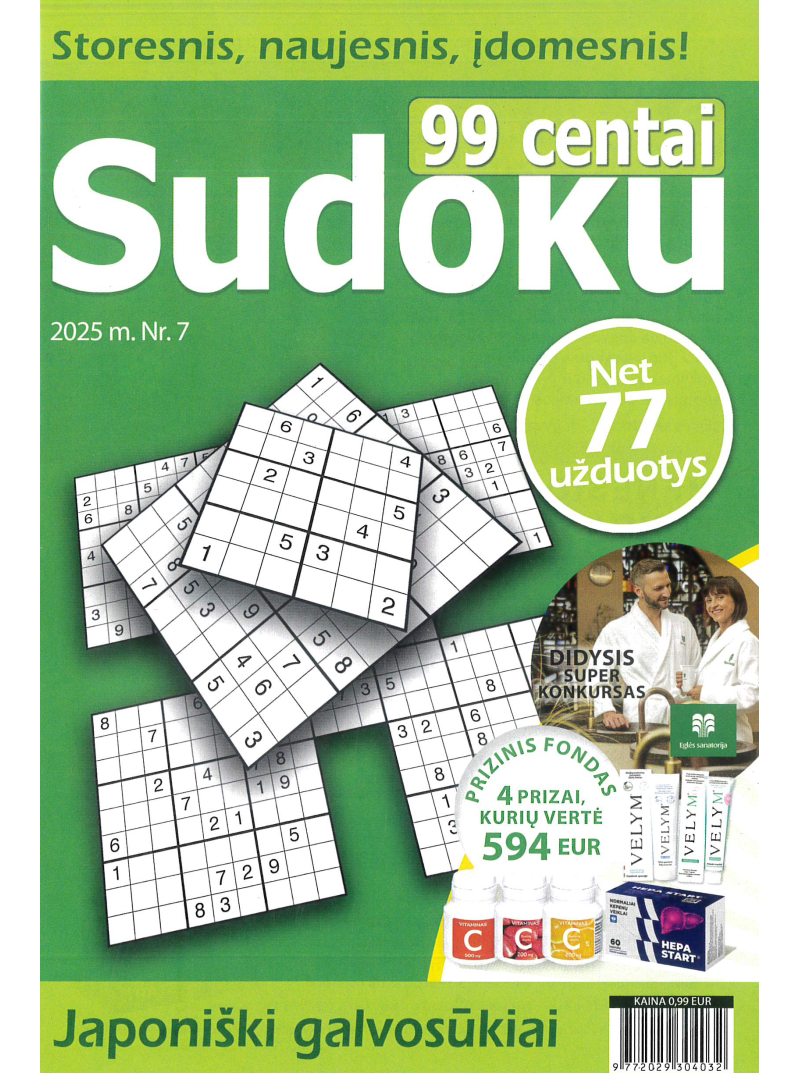99 centai. Sudoku1{IMAGE}