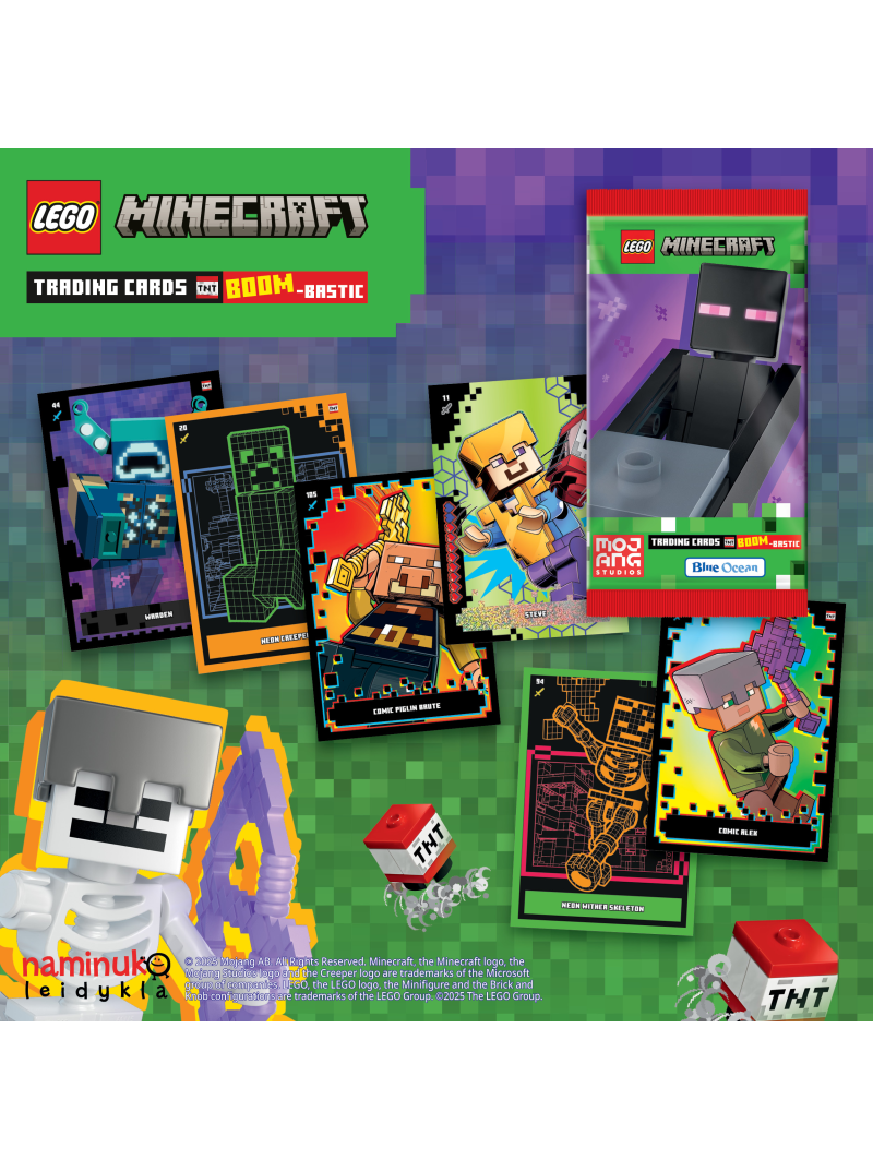 LEGO Minecraft kolekcinės kortelės1{IMAGE}