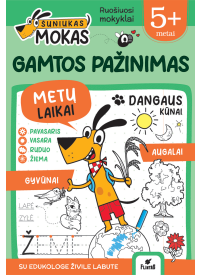 Šuniukas Mokas. Užduotėlės. Gamtos pažinimas. 5+ metai1{IMAGE}