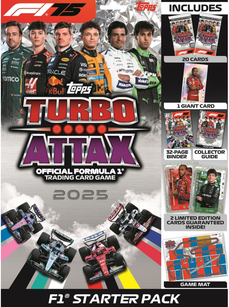 Formula 1 2025 Turbo Attax startinė pakuotė1{IMAGE}