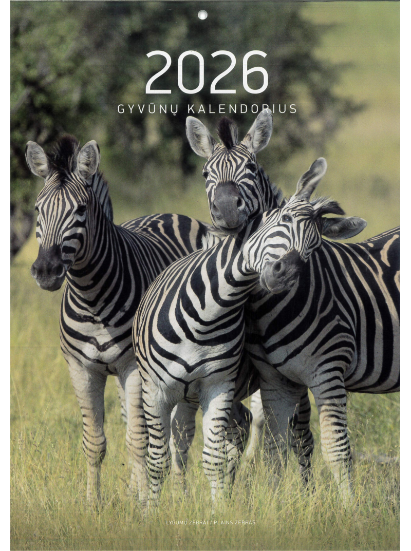 2026 Kalendorius. Gyvūnai1{IMAGE}