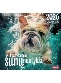 2026 kalendorius. Povandeniniai šunų nuotykiai1{IMAGE}
