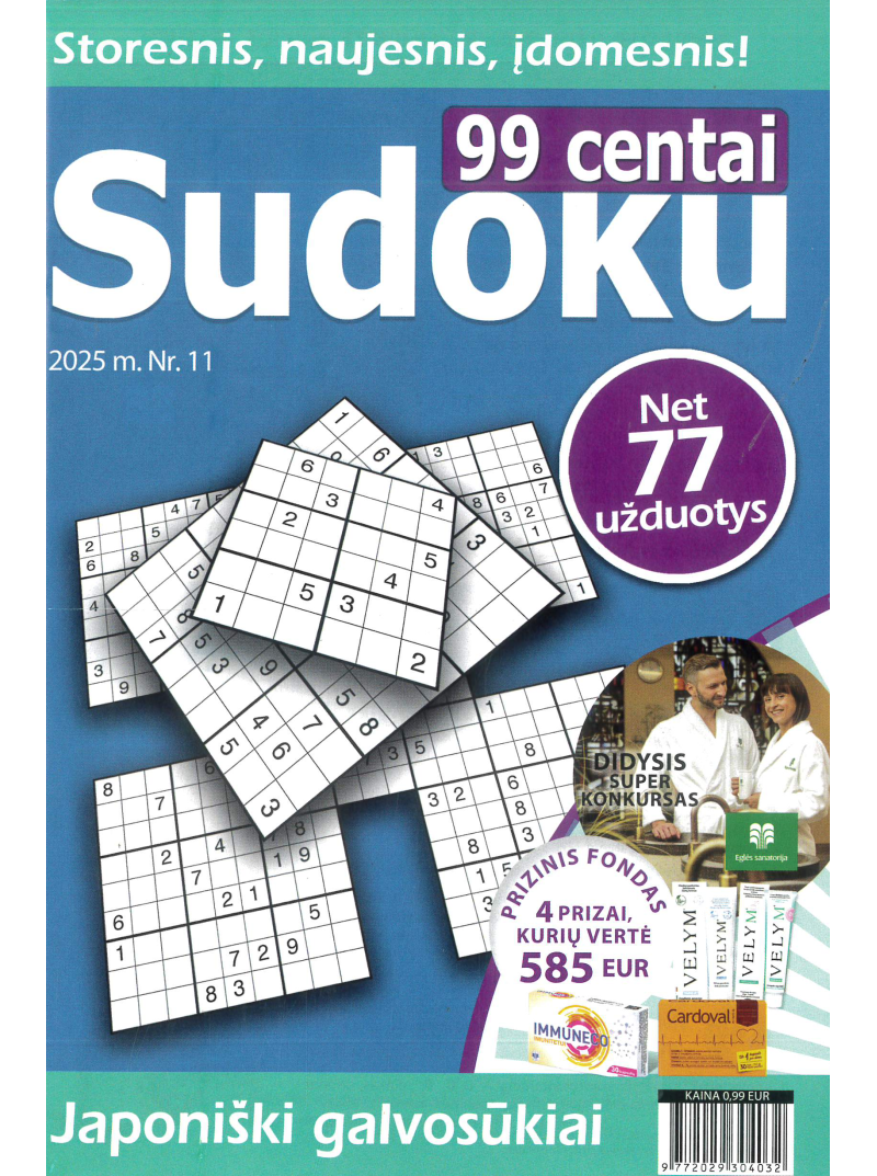 99 centai. Sudoku1{IMAGE}