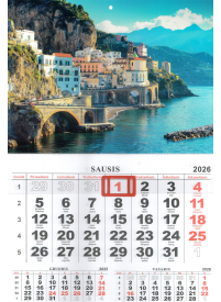 2026 vienos dalies sieninis kalendorius.Italija1{IMAGE}