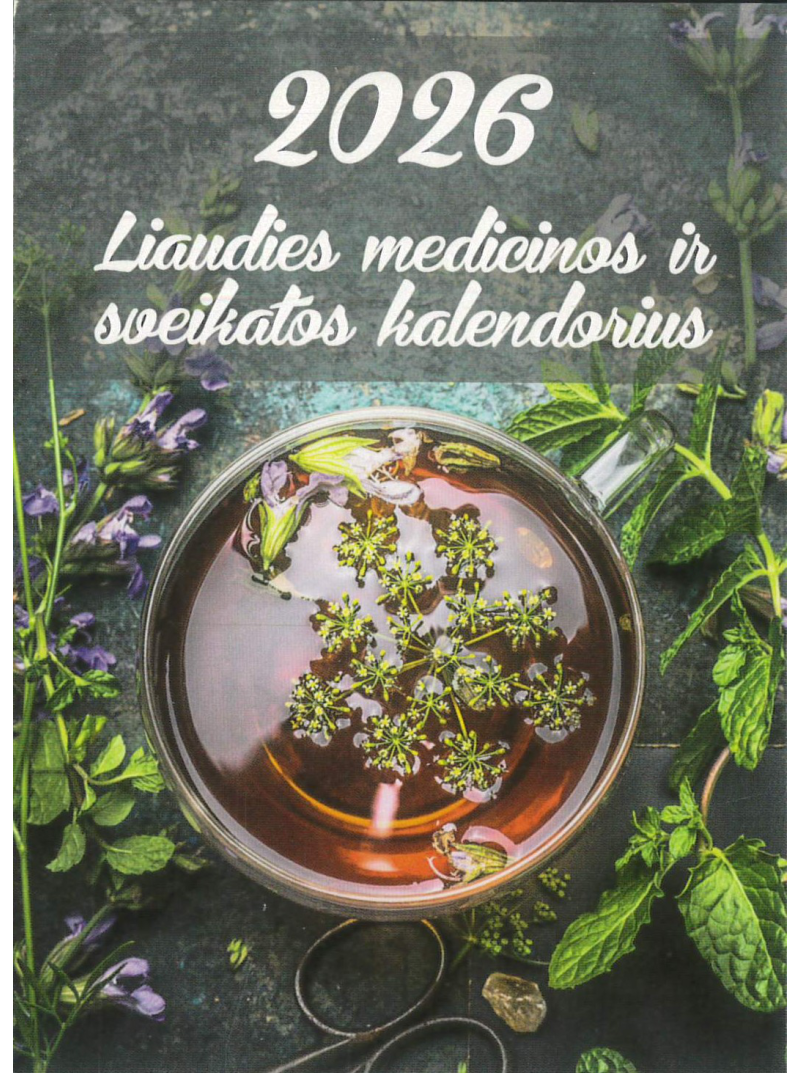 2026 Plėšomas sieninis Liaudies medicinos ir sveikatos kalendorius1{IMAGE}