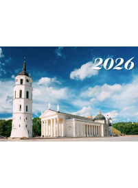 2026 Sieninis 3 dalių kalendorius. Vilnius1{IMAGE}