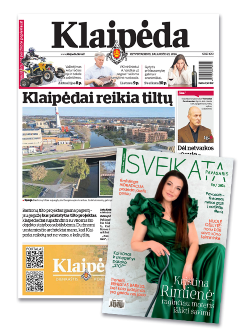 2027 m. 12 mėnesių prenumerata: Klaipėda+Sveikata (juridiniams asmenims)1{IMAGE}