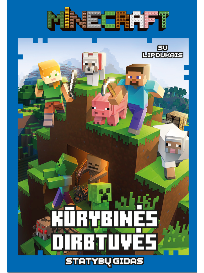 Minecraft Kūrybinės dirbtuvės. Užduotėlės su lipdukais1{IMAGE}