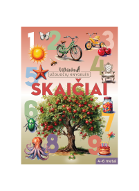Skaičiai. Vilkiuko užduočių knygelė1{IMAGE}