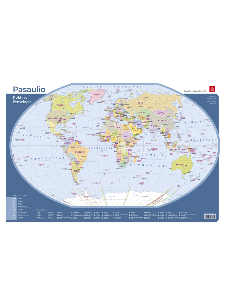 Stalo patiesalas žemėlapis PASAULIS1{IMAGE}