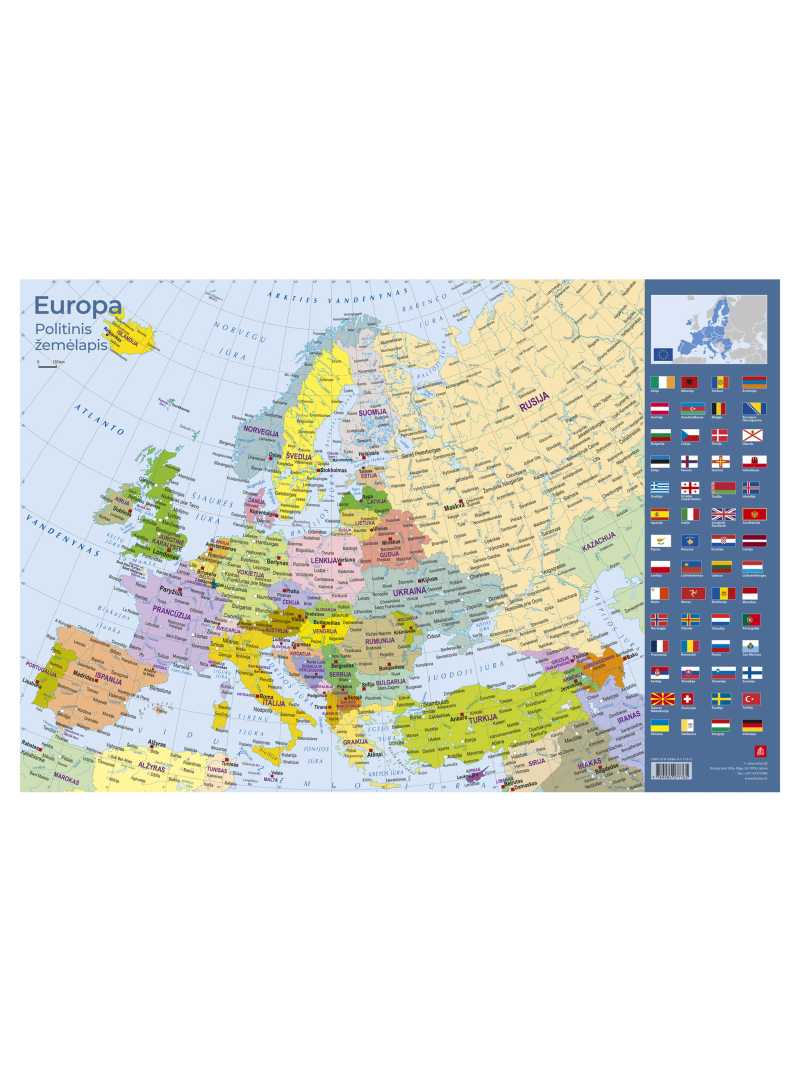 Stalo patiesalas žemėlapis EUROPA1{IMAGE}