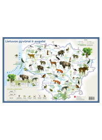 Stalo patiesalas žemėlapis LIETUVOS GAMTA1{IMAGE}