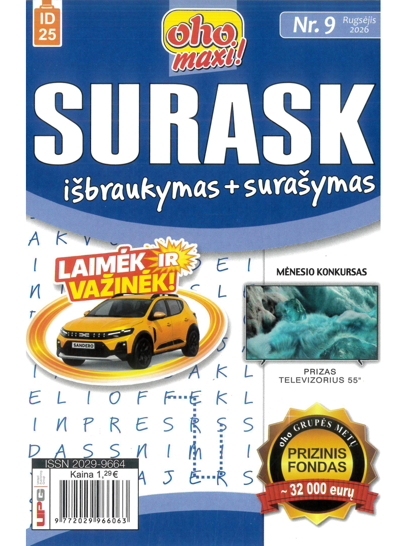 ID25 Oho maxi! Surask išbraukymas + surašymas1{IMAGE}