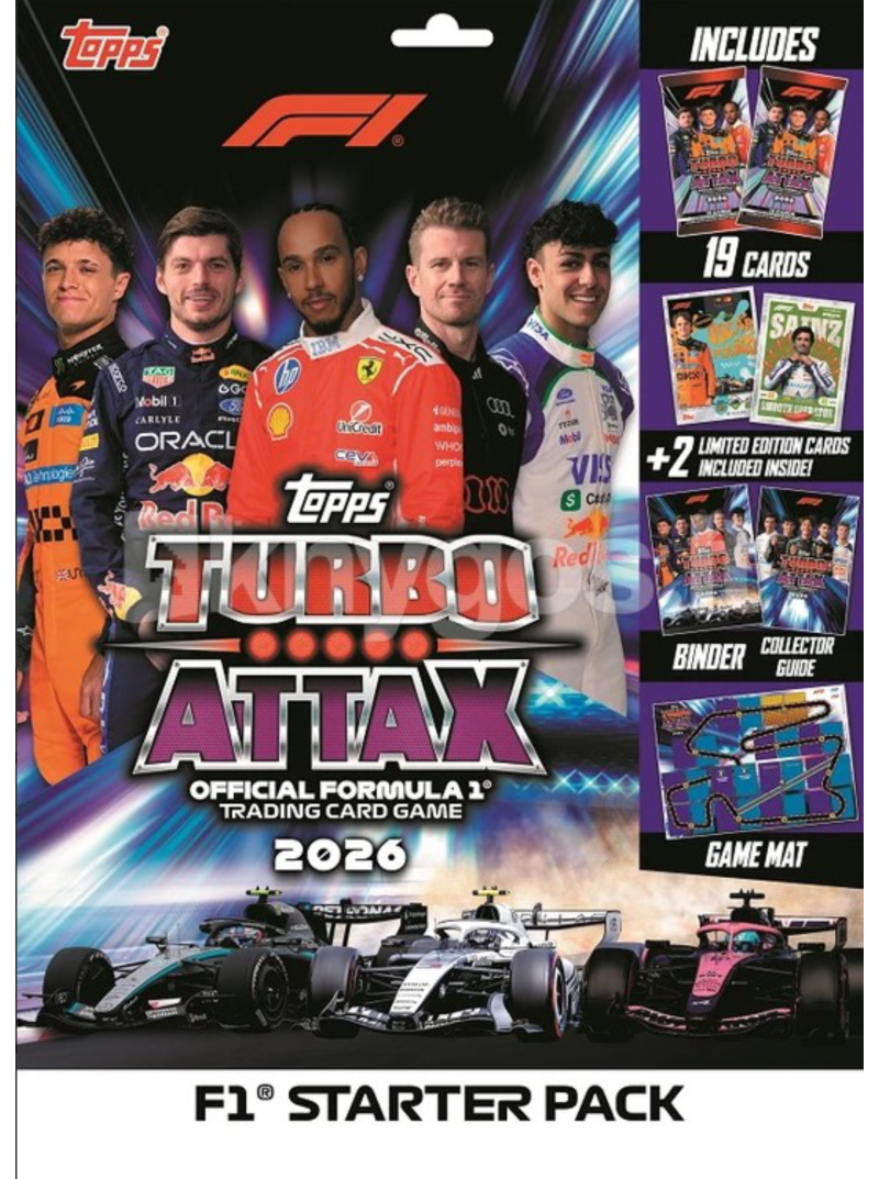 Formula 1 2026 Turbo Attax startinė pakuotė1{IMAGE}