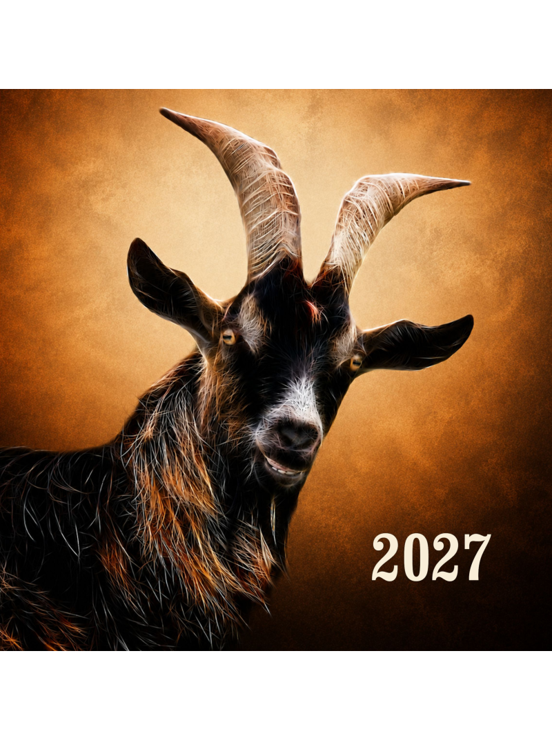 2027 Kalendorius. Ožio metai1{IMAGE}