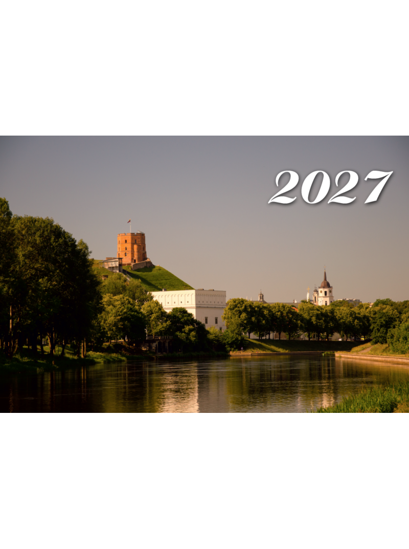 2027 Sieninis kalendorius. Vilnius1{IMAGE}