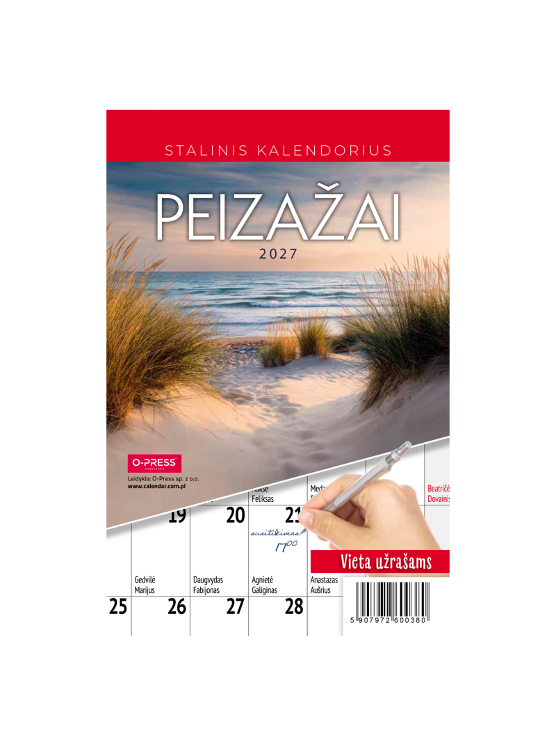 2027 stalo kalendorius. Peizažai1{IMAGE}