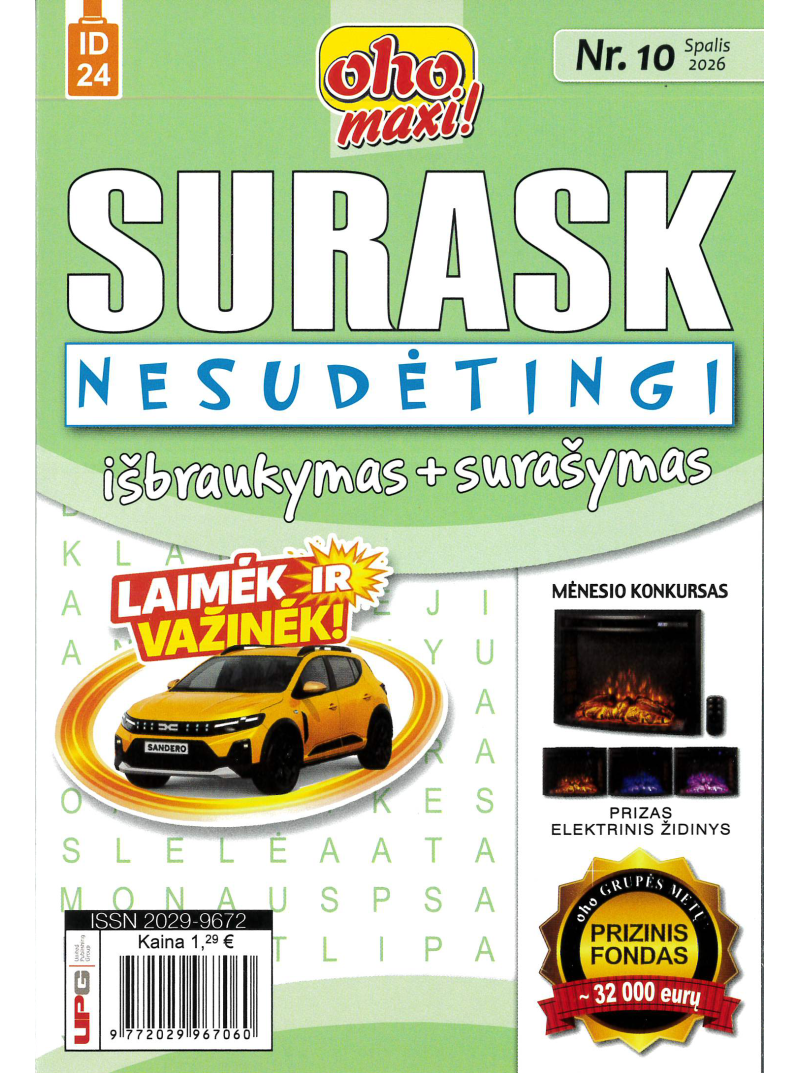 ID24 Oho maxi! Surask nesudėtingi išbraukymas + surašymas1{IMAGE}