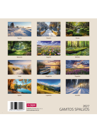 2027 kalendorius. Gamtos spalvos 33x332{IMAGE}