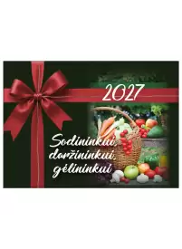 Plėšomas 2027 kalendorius dėžutėje. Sodininkui, daržininkui, gėlininkui1{IMAGE}