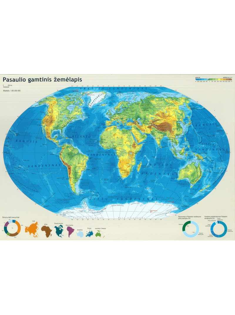 Pasaulio politinis ir gamtinis žemėlapis