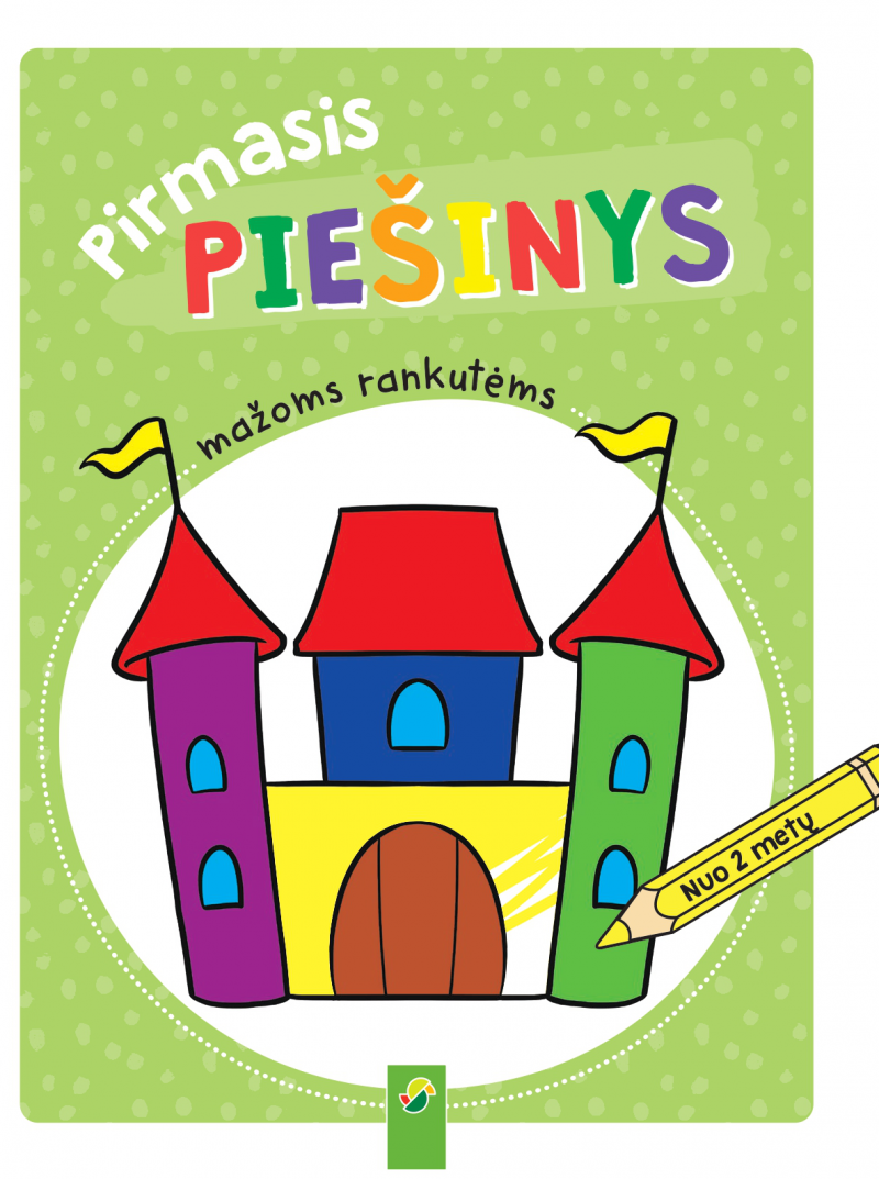 Pirmasis piešinys mažoms rankutėms. Pilis