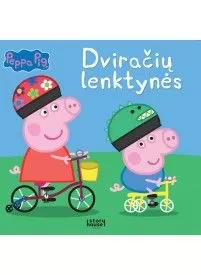 Peppa pig. Dviračių lenktynės1{IMAGE}