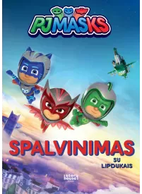 PJ Masks. Spalvinimas su lipdukais1{IMAGE}